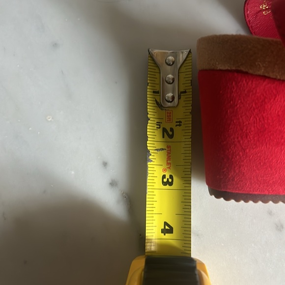 Dream Pairs women’s size 8 RED wedge sandals w elastic loop ankle strap. NWOT - Picture 7 of 7